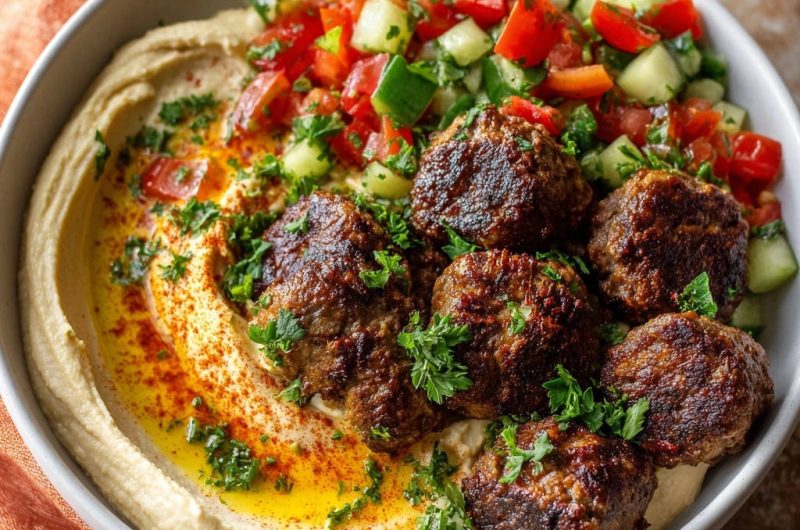 Kofta mit Hummus