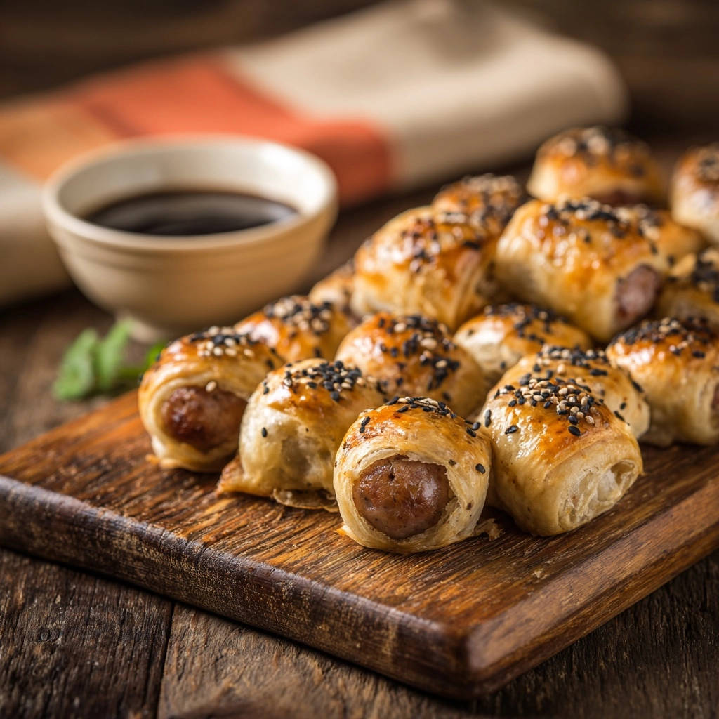 Knusprige Würstchen im Schlafrock