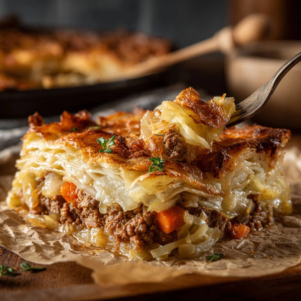 Deftiger Kohl-Hack-Auflauf mit Knusperhaube