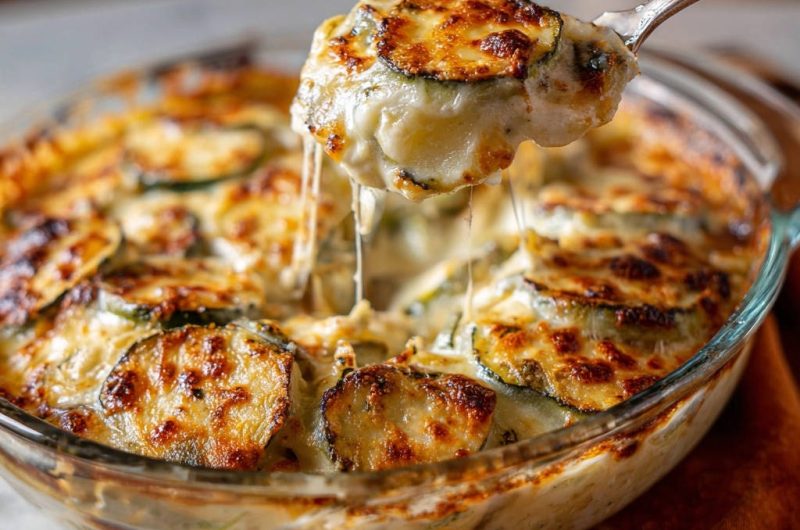 Cremiges Zucchini-Kartoffel-Gratin