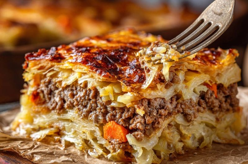 Deftiger Kohl-Hack-Auflauf mit Knusperhaube
