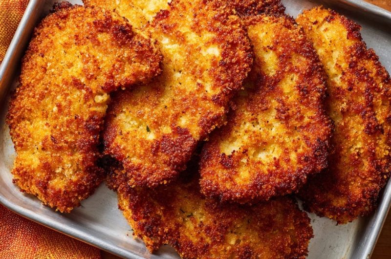 Goldbraune Hähnchenschnitzel