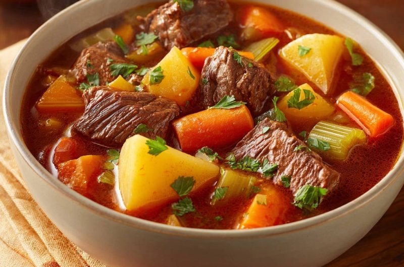 Herzhafter Rindergulasch-Eintopf