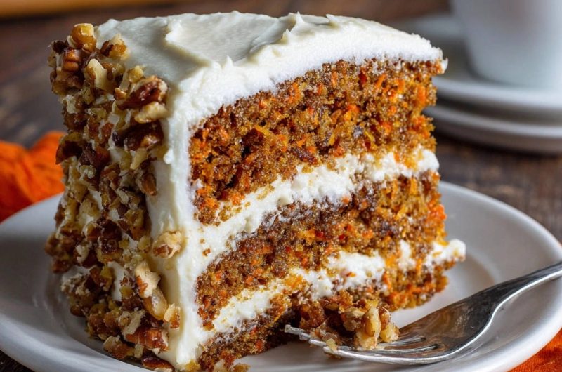 Mein unwiderstehlicher Karottenkuchen mit cremigem Frischkäsefrosting