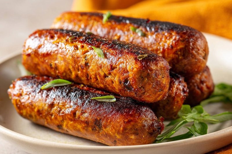 Perfekt gebratene Bratwürste