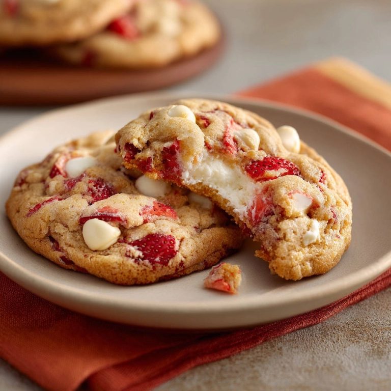 Saftige Erdbeer-Frischkäse-Kekse mit Weißer Schokolade: Garantiert auslauffrei!