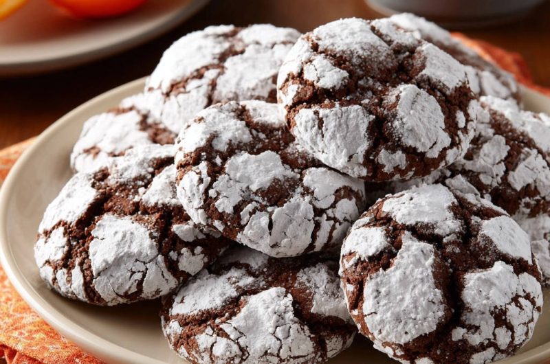 Schoko Crinkle Kekse