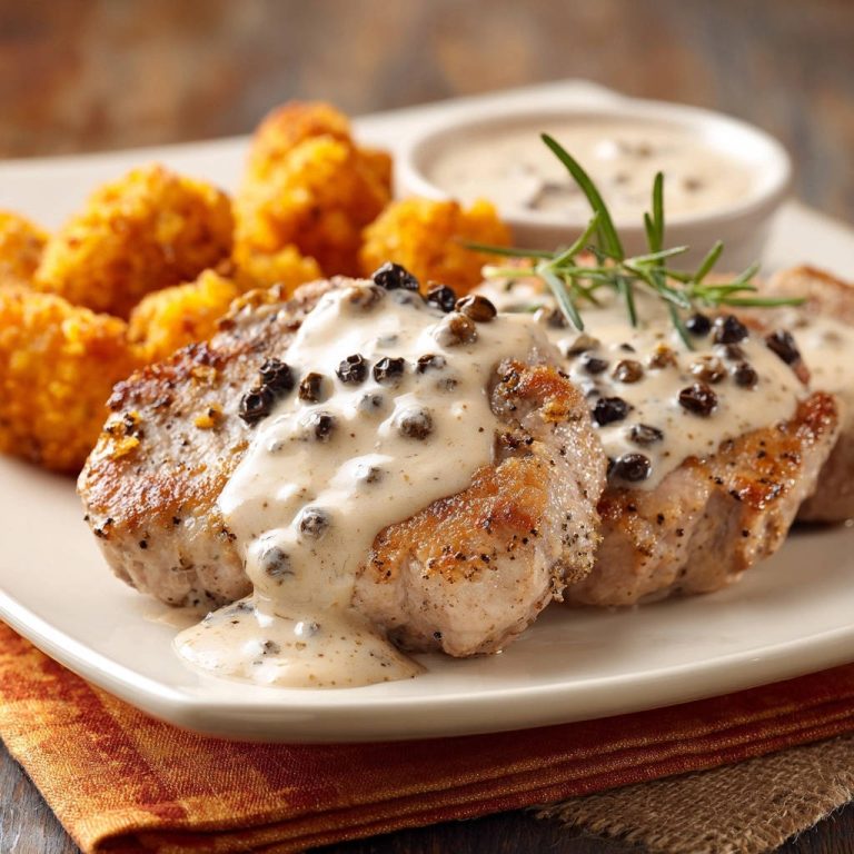 Zarte Putenmedaillons in cremiger Pfefferrahmsoße: Einfach perfekt!