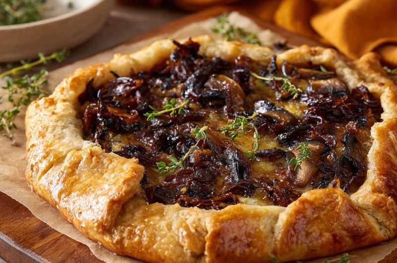Zwiebel-Pilz-Galette