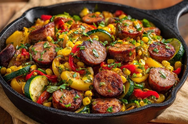 Wurst-Gemüse-Pfanne