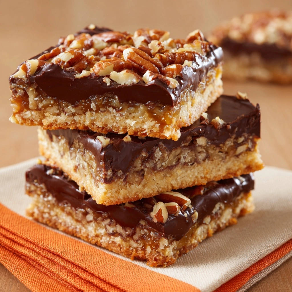 Schoko-Karamell-Nuss-Bars