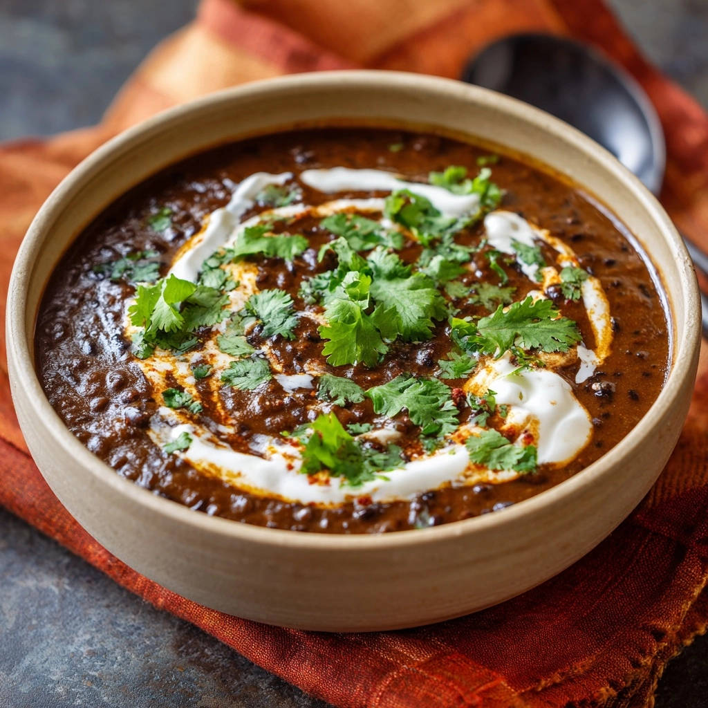 Cremiges Schwarzes Linsen-Dal