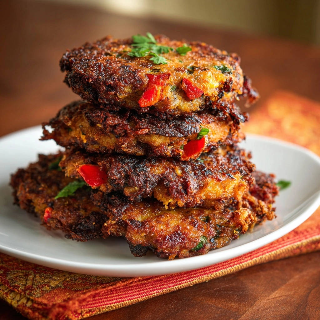 Knusprige Paprika-Kräuter-Patties