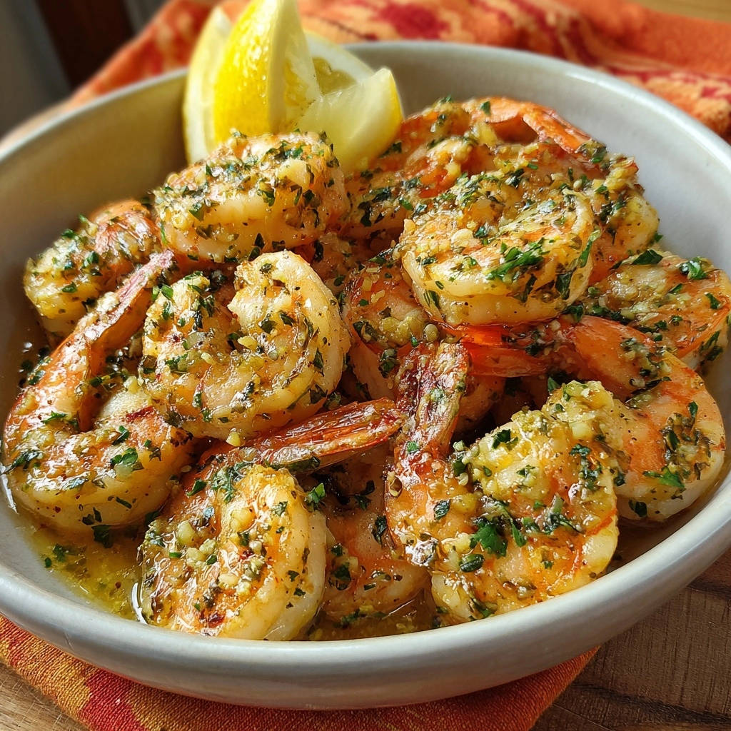 Saftige Knoblauch-Kräuter-Garnelen