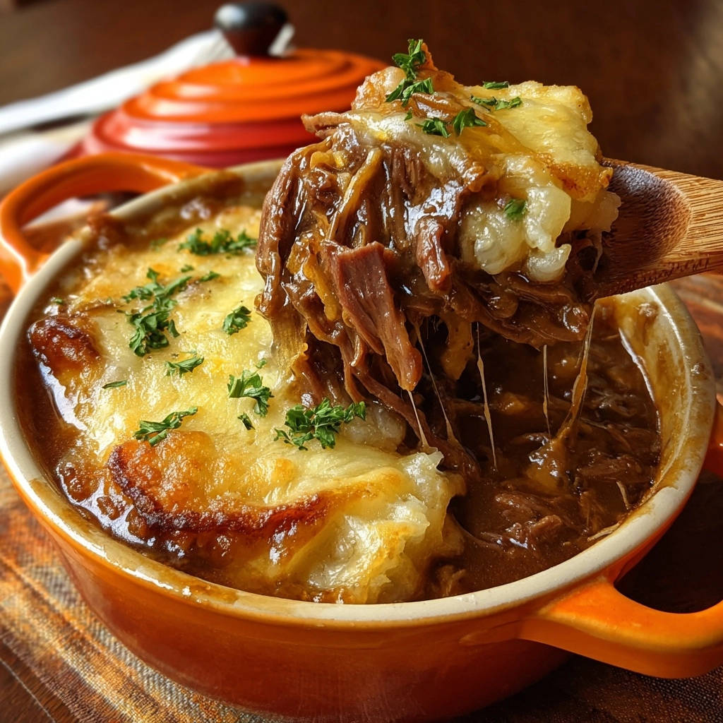 Überbackenes Schmorgericht vom Rind