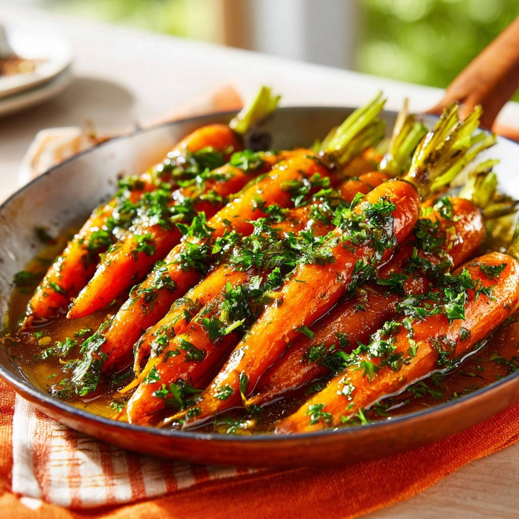 Glasierte Karottenpfanne