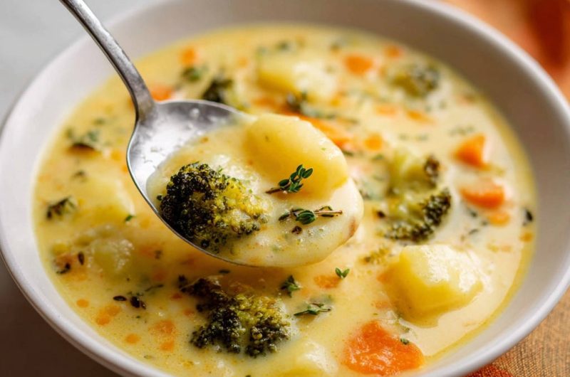 Cremige Brokkoli-Kartoffel-Suppe