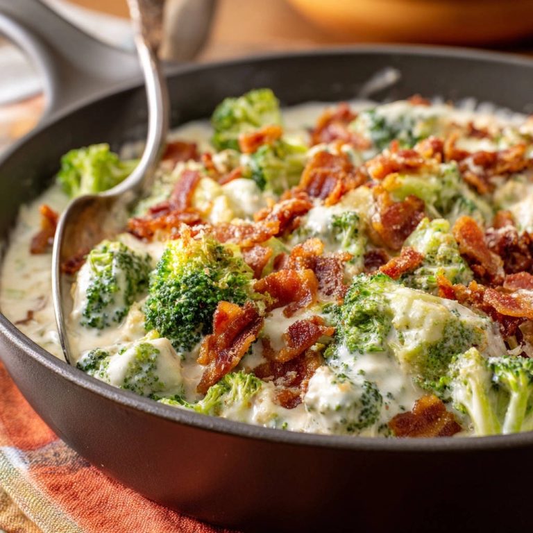 Cremiger Brokkoli mit knusprigem Speck: Nie wieder matschig!