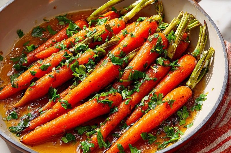 Glasierte Karottenpfanne