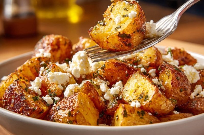 Goldene Rosmarin-Feta Ofenkartoffeln