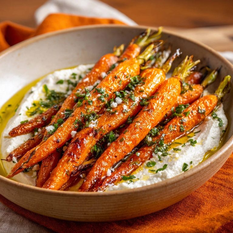 Karamellisierte Ofenmöhren auf cremiger Ricotta: Nie wieder langweilig!