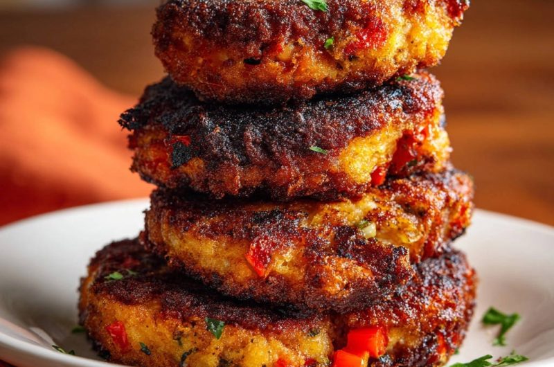 Knusprige Paprika-Kräuter-Patties