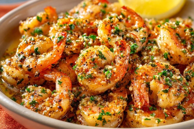 Saftige Knoblauch-Kräuter-Garnelen