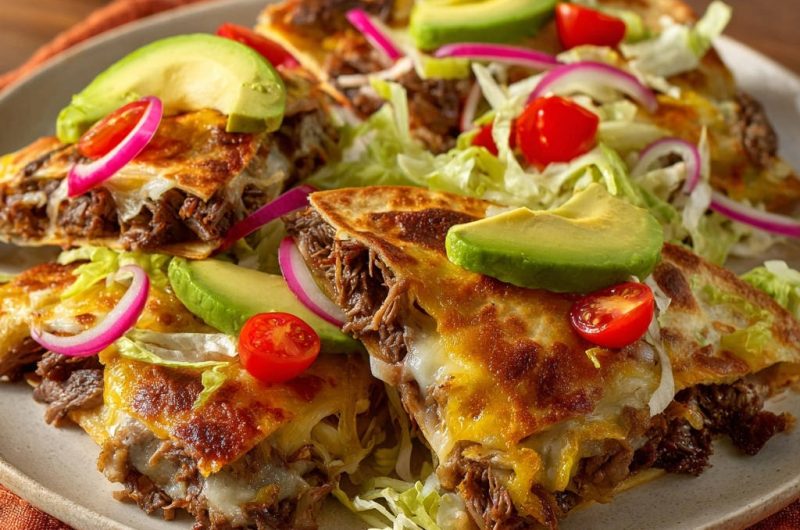 Saftige Rindfleisch-Quesadillas