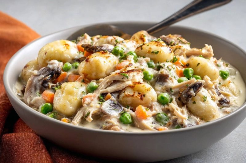 Hähnchen-Pilz-Gnocchi