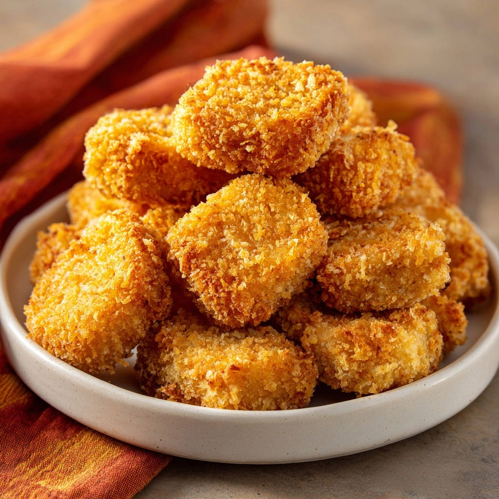 Goldene Kartoffel Krokettenwuerfel Gestapelt Auf Teller 1 Goldene Kartoffel-Krokettenwürfel sind hier auf einem Teller gestapelt, mit knuspriger Panade und goldbrauner Farbe. Ein köstlicher Snack.