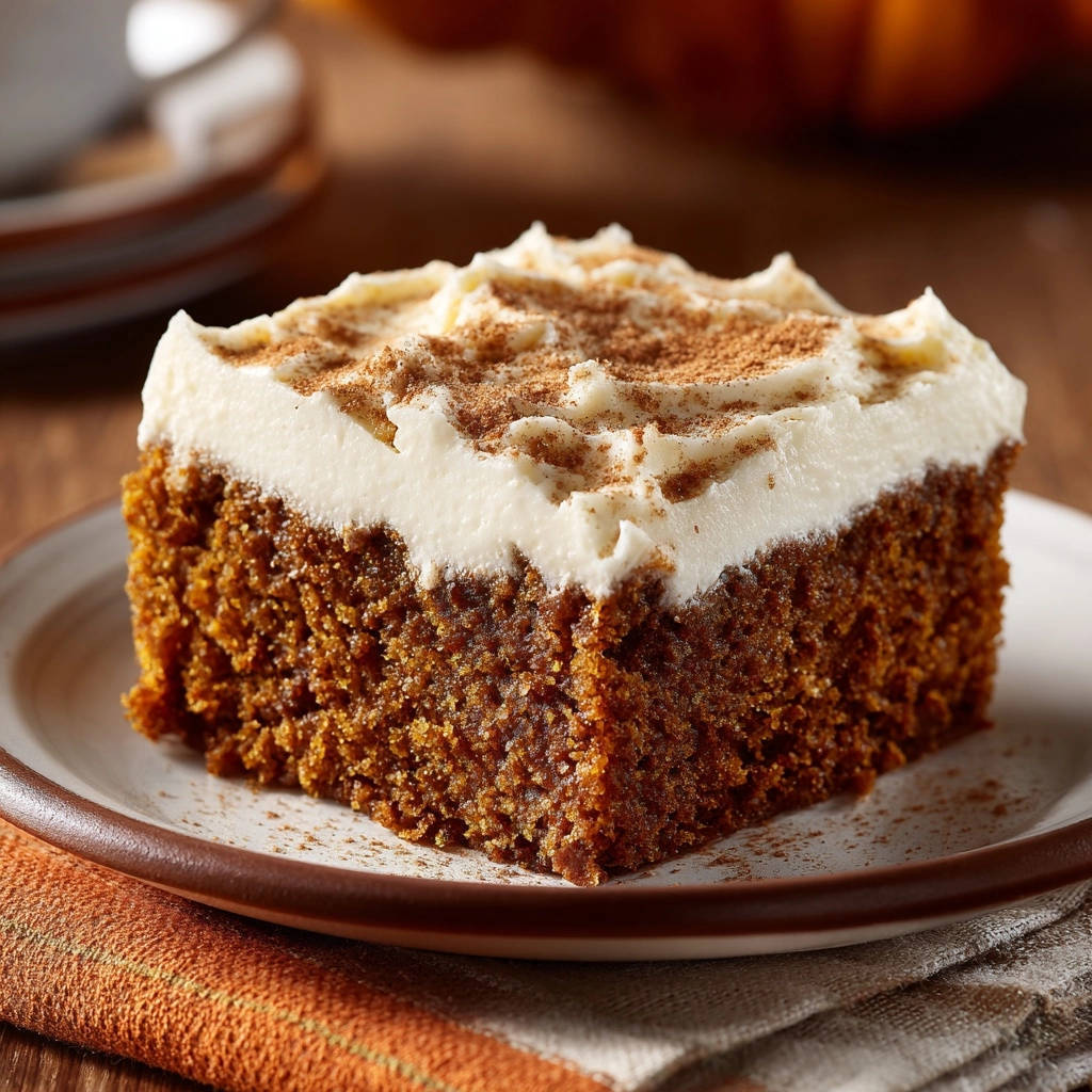 Saftiger Gewuerzkuchen Querschnitt Serviert 1 Saftiger Gewürzkuchen mit Frischkäse-Creme, serviert auf einem Teller. Dieser köstliche Kuchen zeigt einen detaillierten Querschnitt mit Frischkäse-Topping und Zimtstreusel.