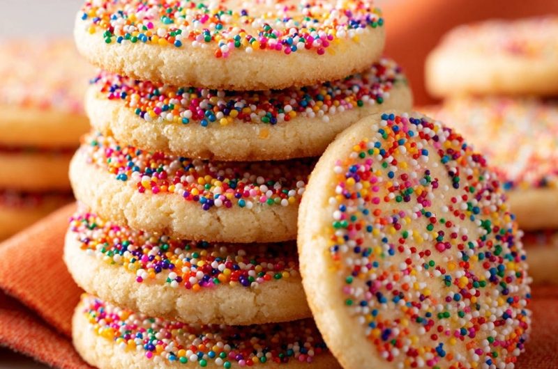 Regenbogen-Streuselplätzchen
