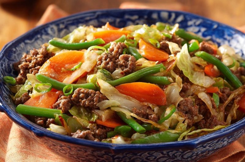 Hackfleisch-Gemüse-Pfanne