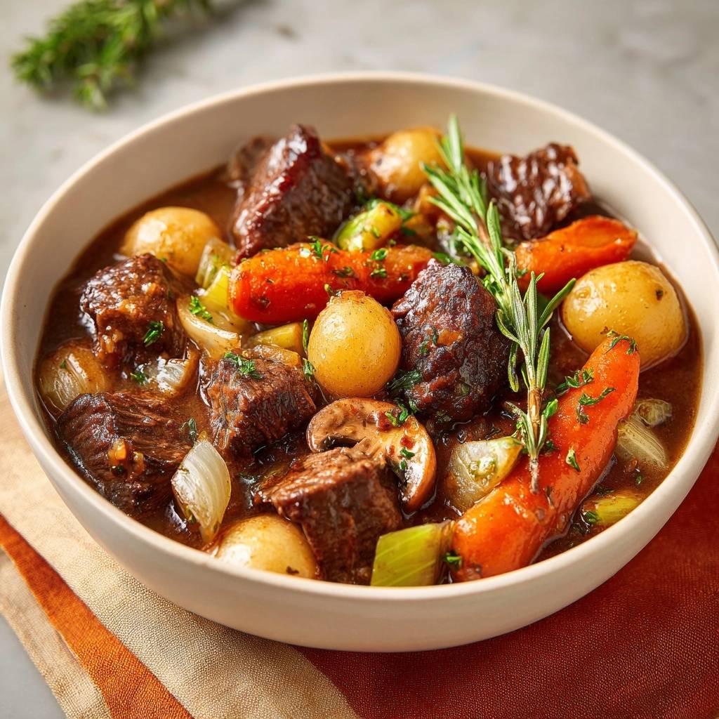 Rustikales Rindfleischgulasch