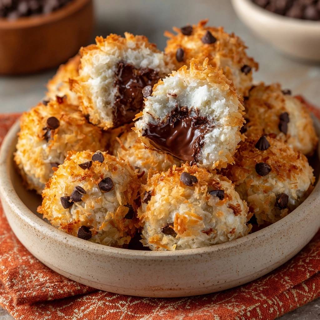 Kokos-Schoko-Makronen (Nie wieder trockene Makronen!)