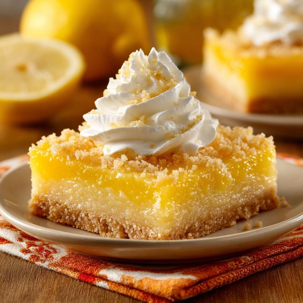 Knusprige Zitronen-Streusel-Bars