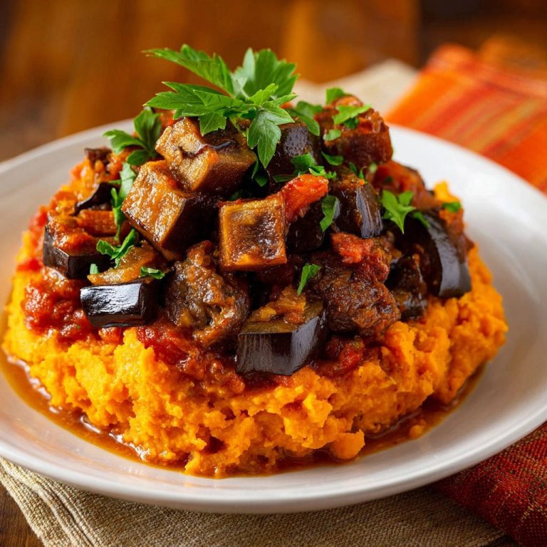 Auberginen-Süßkartoffel-Traum: Nie wieder ölige Aubergine genießen