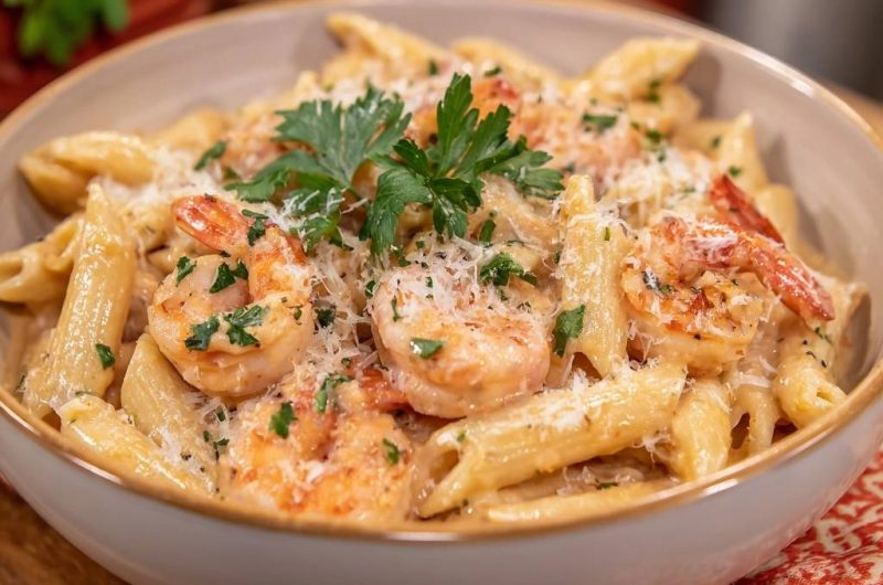 Cremige Garnelen-Penne