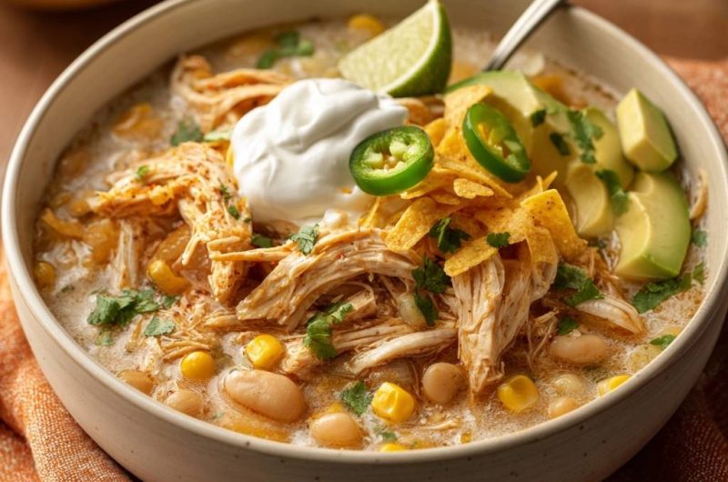 Cremige Hühner-Tortilla-Suppe