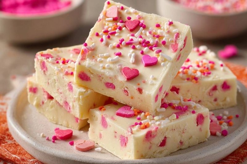 Herziger Rosa-Fudge