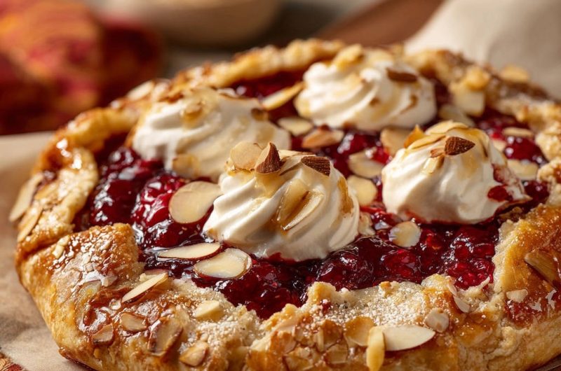 Himbeer-Mandel-Galette zum Verlieben