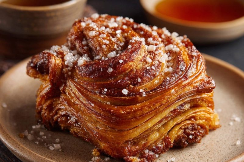 Karamellisierte Zimt-Gebäckrolle