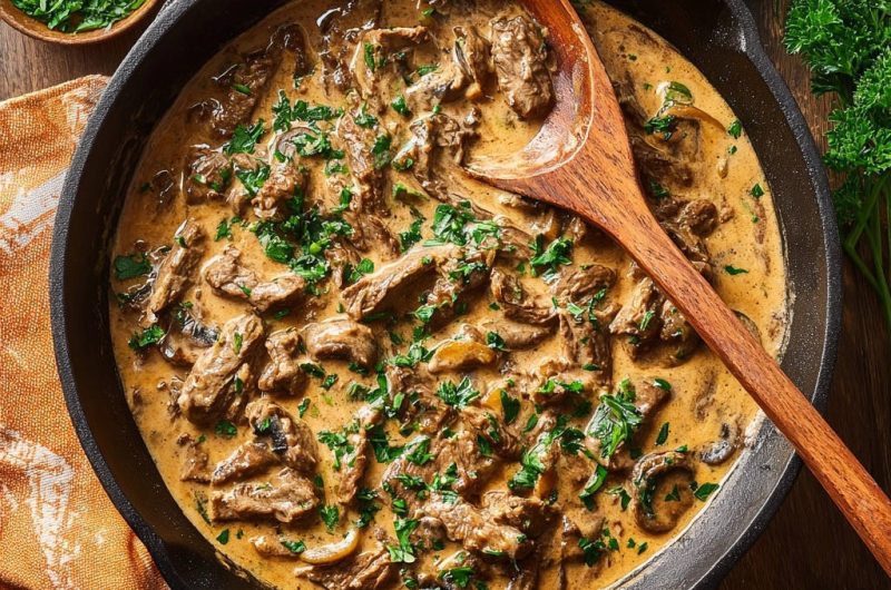 Klassisches Rind Stroganoff