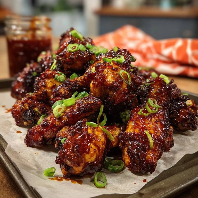 Klebrige Asiatische Hähnchenflügel aus dem Ofen: Knusprig. Süß. Einfach.
