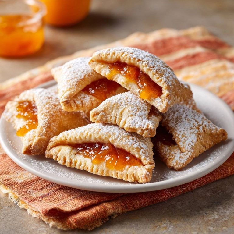 Knusprige Aprikosen-Blätterteig-Taschen (Nie wieder auslaufende Füllung!)