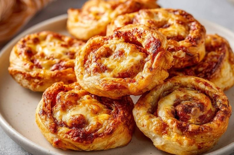 Knusprige Mini-Pizza-Schnecken