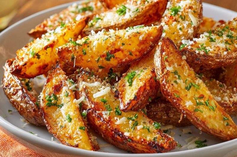 Knusprige Parmesan-Kartoffelwedges