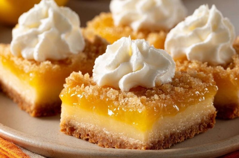 Knusprige Zitronen-Streusel-Bars