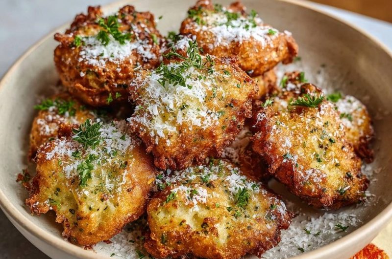 Knusprige Zucchini-Parmesan-Fritters