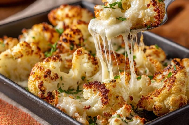 Knuspriger Käse-Blumenkohl
